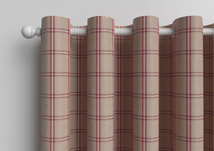 Applecross, Cranberry - Made to Measure Curtains - Image 12